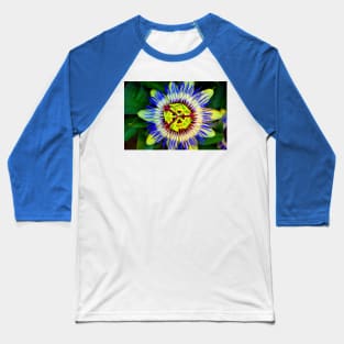 Passion Flower Summer Flowering Plant Baseball T-Shirt